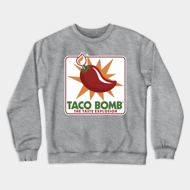 Taco Bomb Crewneck Sweatshirt by MBK